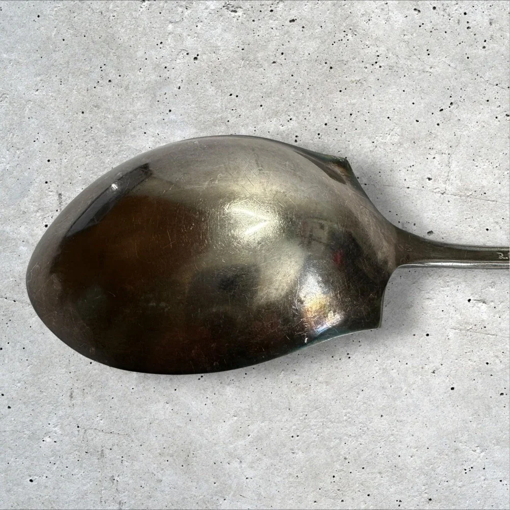 R.C.‎ Co. Serving Spoon 8.25in Silver Plated Vintage  Berry Spoon